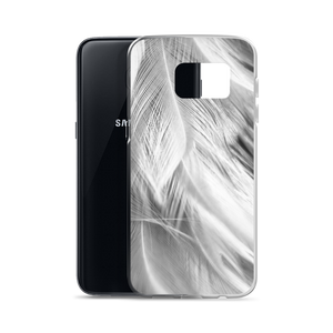 White Feathers Samsung Case by Design Express