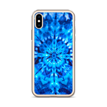 Psychedelic Blue Mandala iPhone Case by Design Express