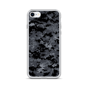 iPhone 7/8 Dark Grey Digital Camouflage Print iPhone Case by Design Express