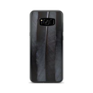 Samsung Galaxy S8+ Black Feathers Samsung Case by Design Express