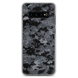 Samsung Galaxy S10+ Dark Grey Digital Camouflage Print Samsung Case by Design Express