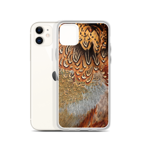 Brown Pheasant Feathers iPhone Case by Design Express