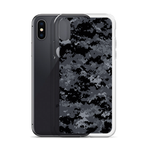 Dark Grey Digital Camouflage Print iPhone Case by Design Express