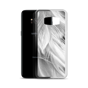White Feathers Samsung Case by Design Express
