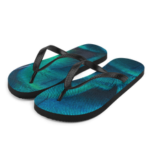 S Green Blue Peacock Flip-Flops by Design Express