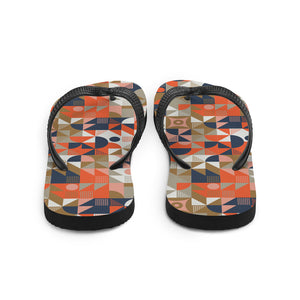 Mid Century Pattern Flip-Flops by Design Express