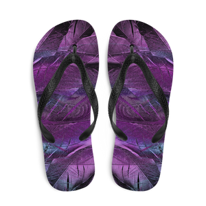 Purple Feathers Flip-Flops by Design Express