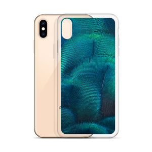Green Blue Peacock iPhone Case by Design Express