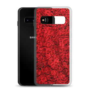Red Rose Pattern Samsung Case by Design Express