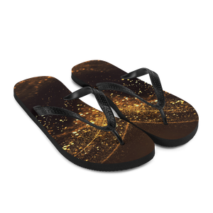 Gold Swirl Flip-Flops by Design Express