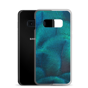 Green Blue Peacock Samsung Case by Design Express