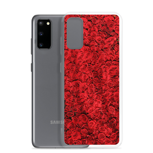 Red Rose Pattern Samsung Case by Design Express