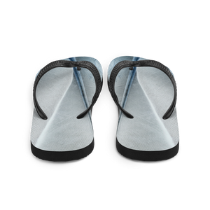 White Feathers Texture Flip-Flops by Design Express
