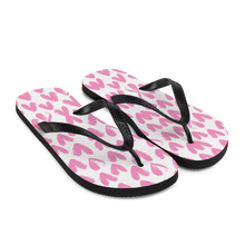 Pink Heart Pattern Flip-Flops by Design Express