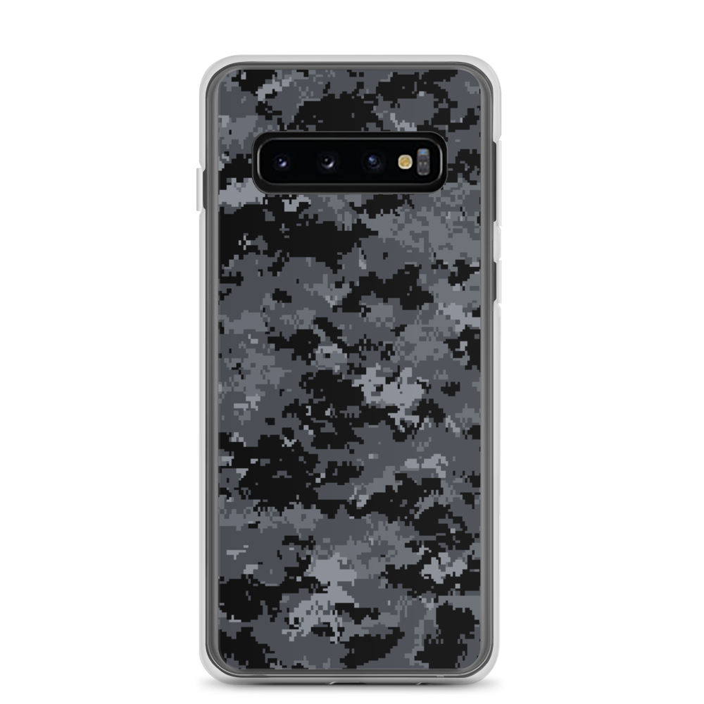 Samsung Galaxy S10 Dark Grey Digital Camouflage Print Samsung Case by Design Express
