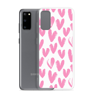 Pink Heart Pattern Samsung Case by Design Express