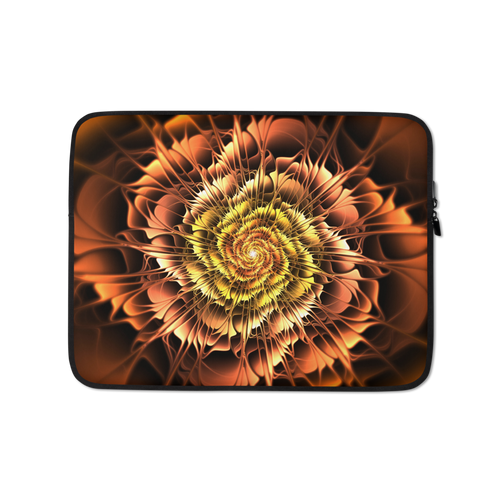 13 in Abstract Flower 01 Laptop Sleeve by Design Express