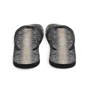 Snake Skin Print Flip-Flops by Design Express