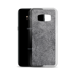 Soft Grey Fur Print Samsung Case by Design Express