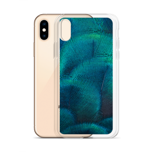 Green Blue Peacock iPhone Case by Design Express