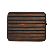 13 in Horizontal Brown Wood Print Laptop Sleeve by Design Express