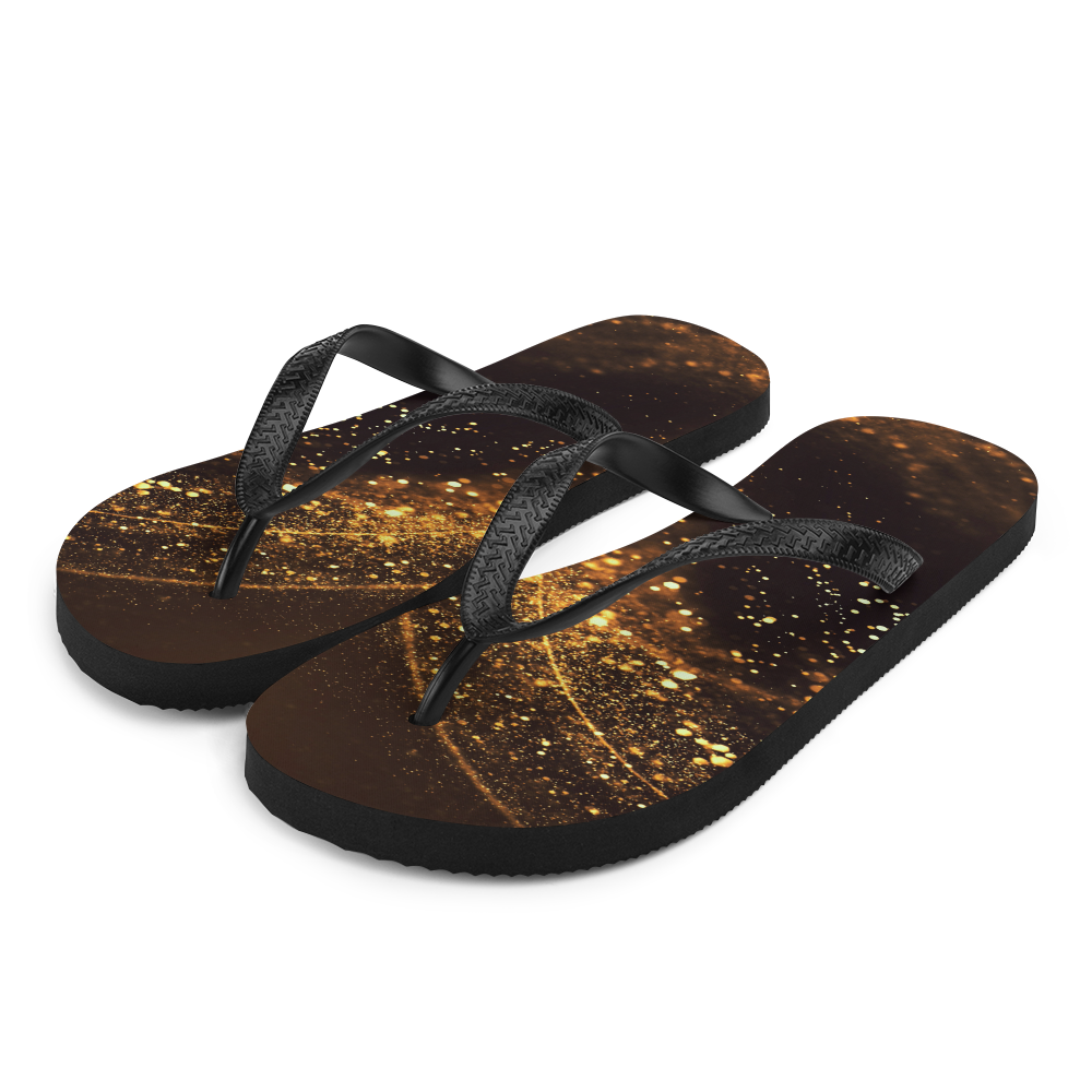 S Gold Swirl Flip-Flops by Design Express