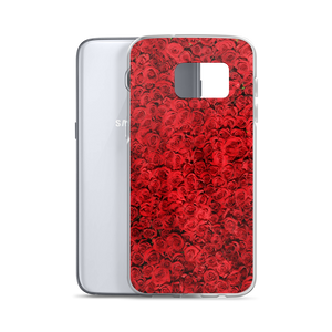 Red Rose Pattern Samsung Case by Design Express