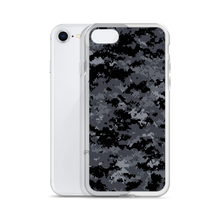 Dark Grey Digital Camouflage Print iPhone Case by Design Express