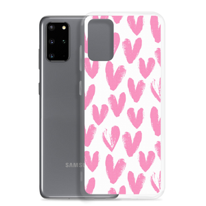 Pink Heart Pattern Samsung Case by Design Express