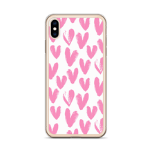 Pink Heart Pattern iPhone Case by Design Express