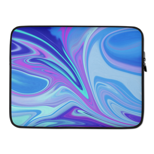 15 in Purple Blue Watercolor Laptop Sleeve by Design Express