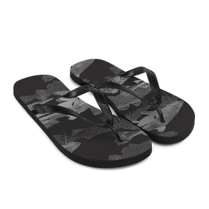 Grey Black Catfish Flip-Flops by Design Express