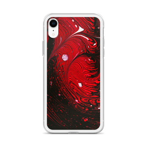 Black Red Abstract iPhone Case by Design Express