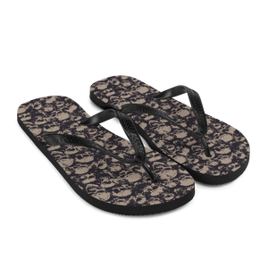 Skull Pattern Flip-Flops by Design Express