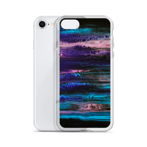 Purple Blue Abstract iPhone Case by Design Express