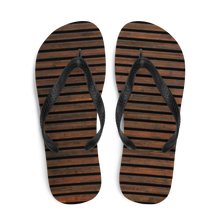 Horizontal Brown Wood Flip-Flops by Design Express