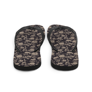 Skull Pattern Flip-Flops by Design Express