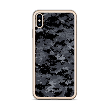 Dark Grey Digital Camouflage Print iPhone Case by Design Express