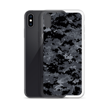 Dark Grey Digital Camouflage Print iPhone Case by Design Express