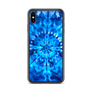 iPhone XS Max Psychedelic Blue Mandala iPhone Case by Design Express