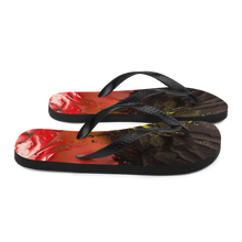 Abstract 02 Black Red Flip-Flops by Design Express