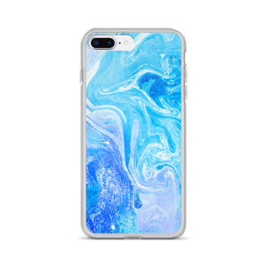 iPhone 7 Plus/8 Plus Blue Watercolor Marble iPhone Case by Design Express
