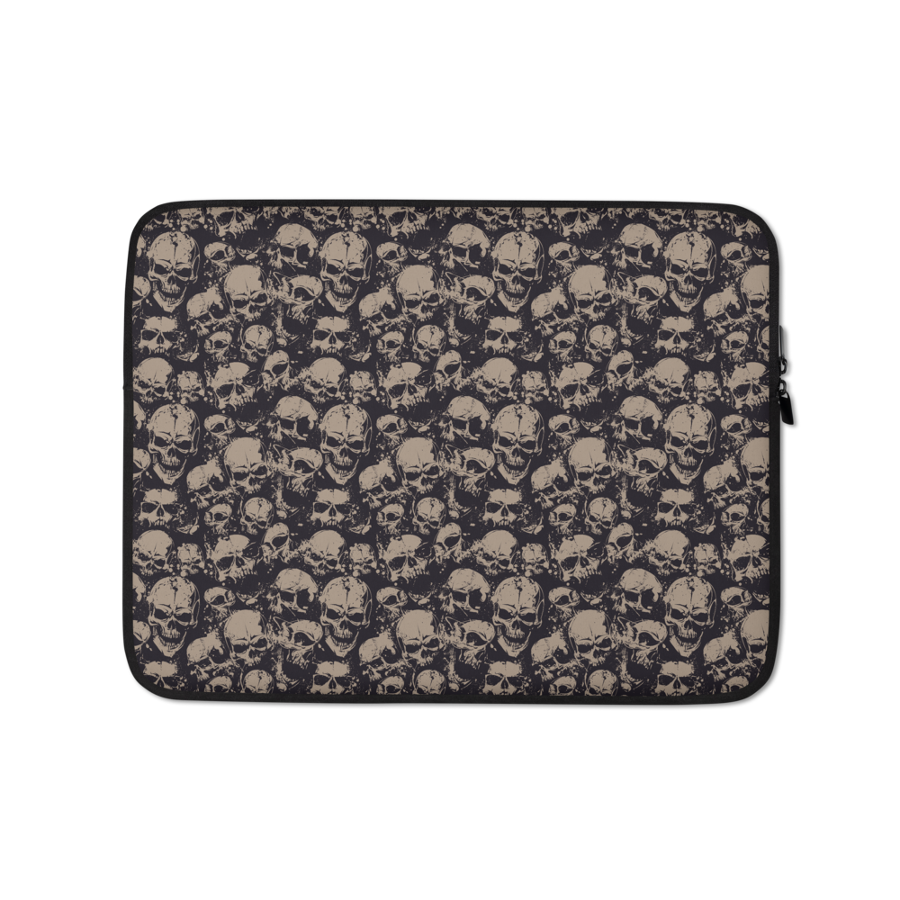 13 in Skull Pattern Laptop Sleeve by Design Express