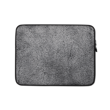 13 in Soft Grey Fur Print Laptop Sleeve by Design Express