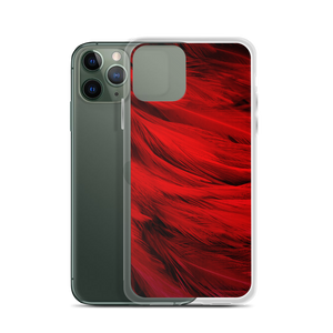 Red Feathers iPhone Case by Design Express