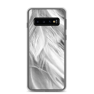 Samsung Galaxy S10 White Feathers Samsung Case by Design Express