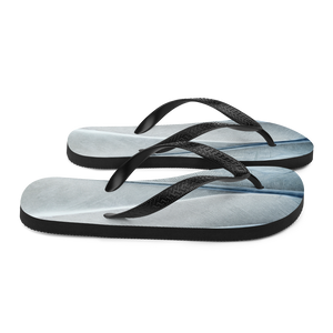 White Feathers Texture Flip-Flops by Design Express