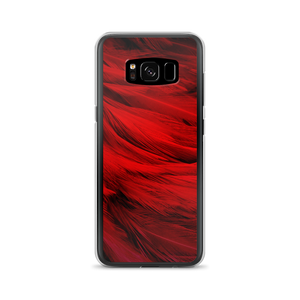 Samsung Galaxy S8 Red Feathers Samsung Case by Design Express