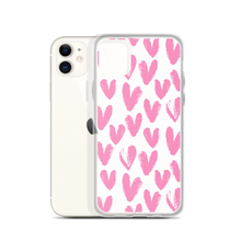 Pink Heart Pattern iPhone Case by Design Express