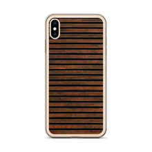 Horizontal Brown Wood iPhone Case by Design Express